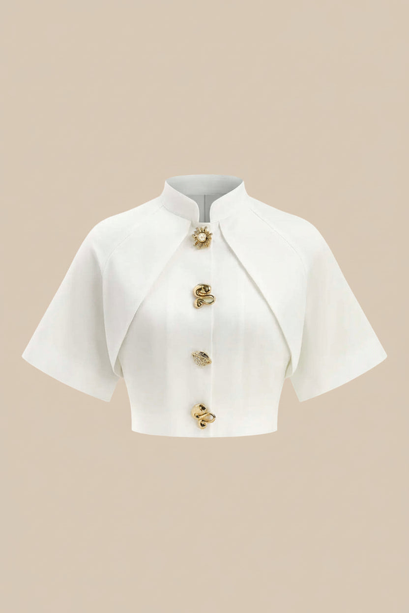 Metalic Tetured Slim Blazer