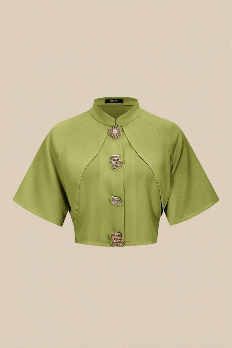 Metalic Tetured Slim Blazer