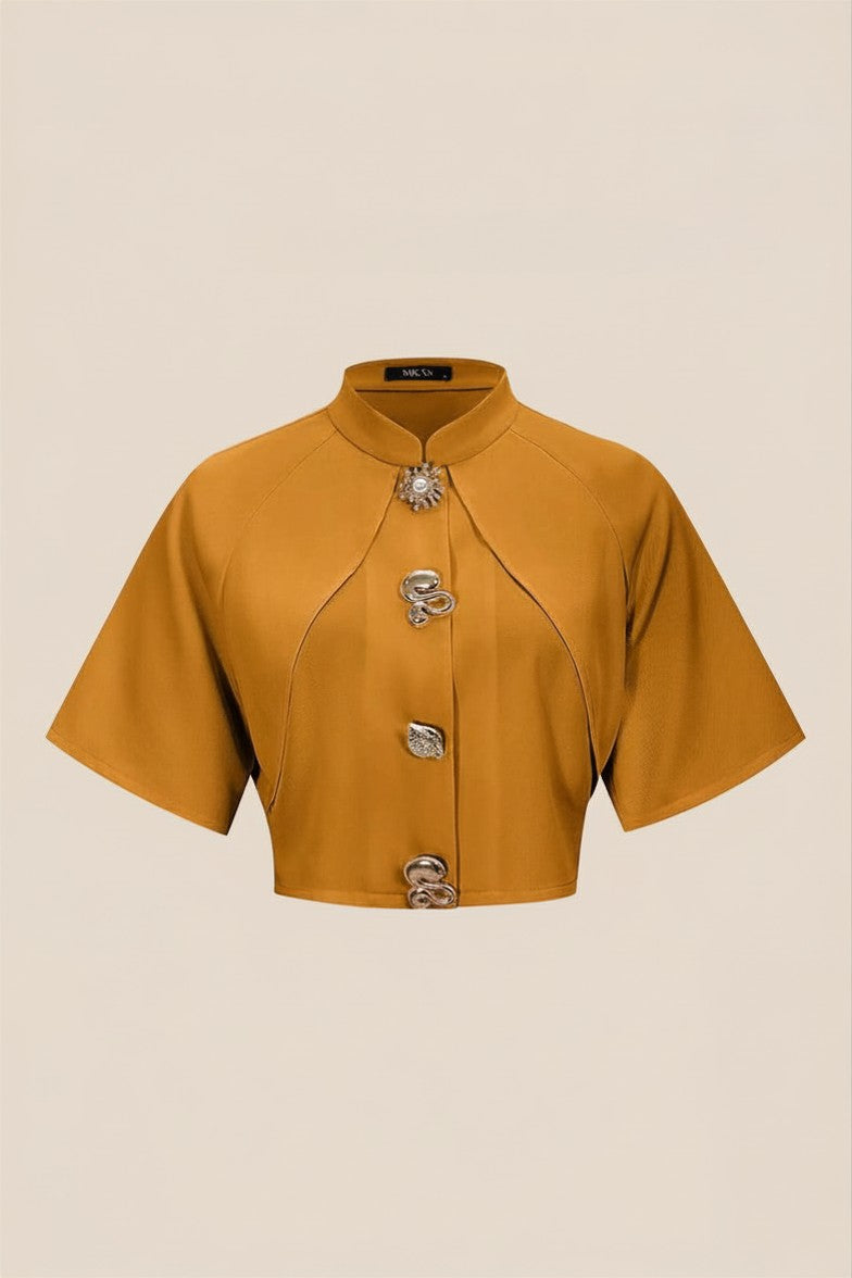 Metalic Tetured Slim Blazer