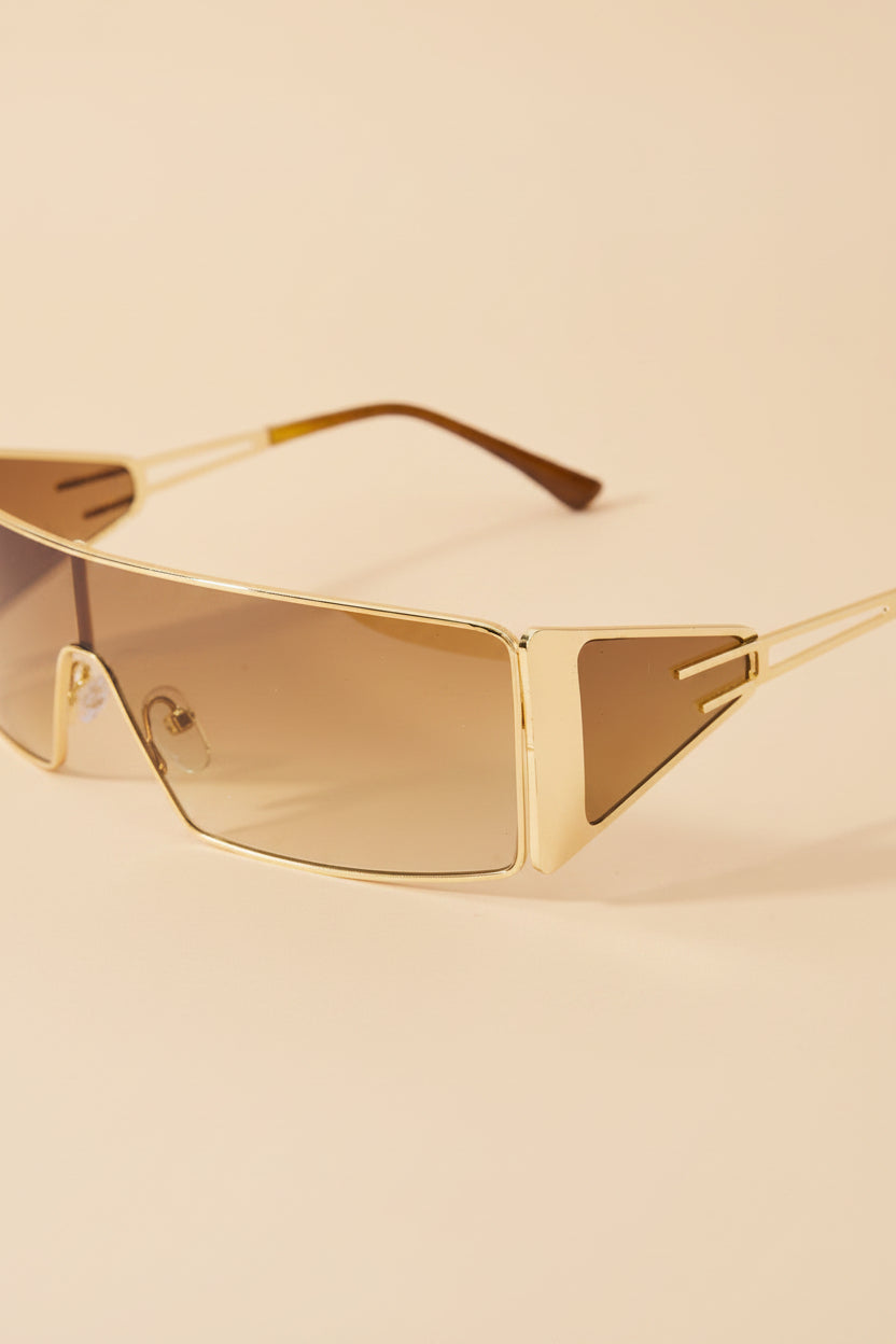 Meta Square Frame Sunglasses