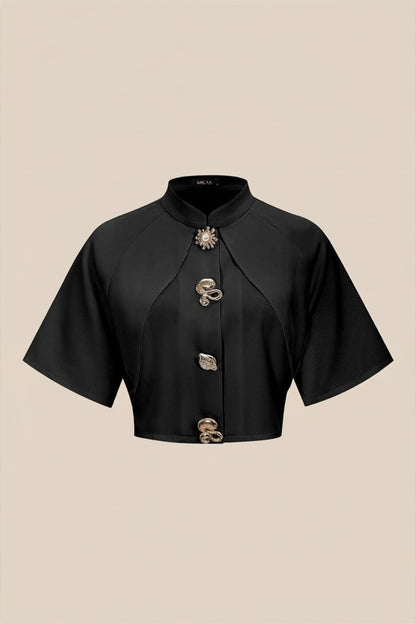 Metalic Tetured Slim Blazer