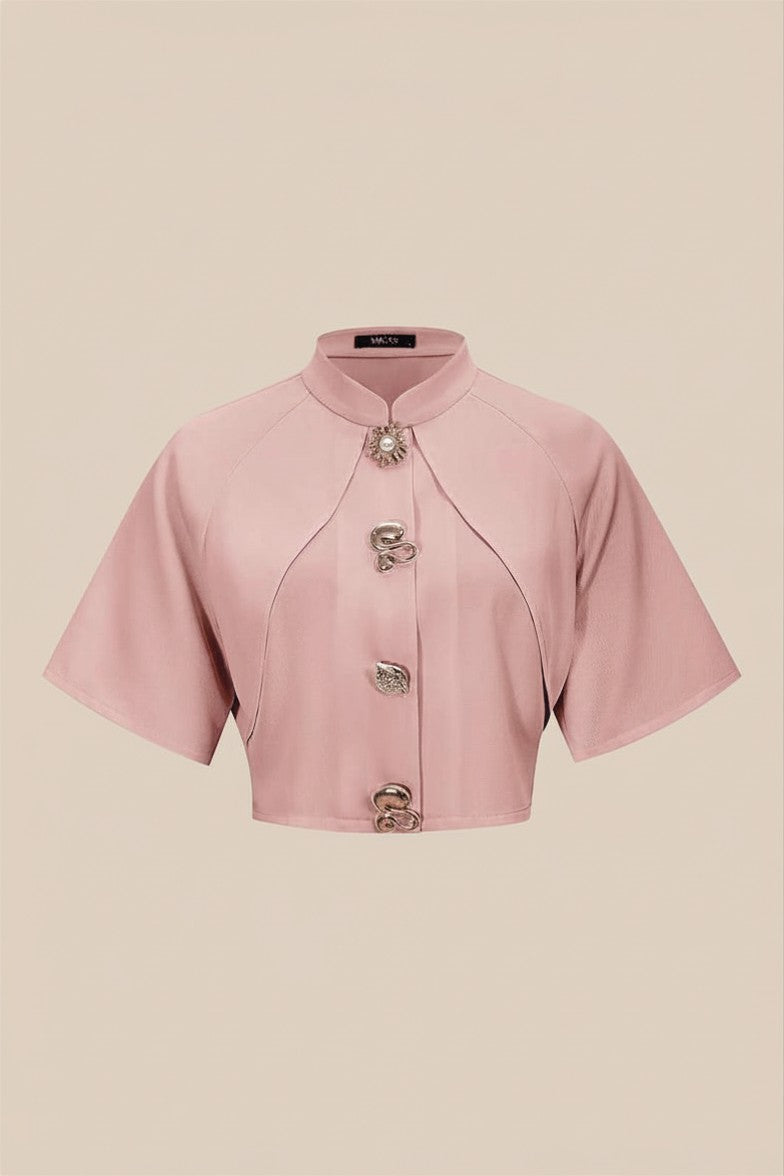 Metalic Tetured Slim Blazer